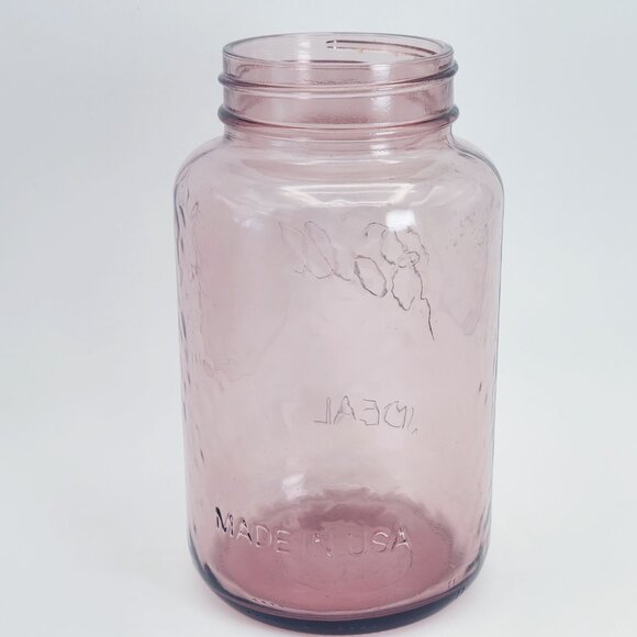 Ball Ideal Amethyst Purple Dimple Glass Jar Collector Edition Mason Quart NO LID - Picture 4 of 11